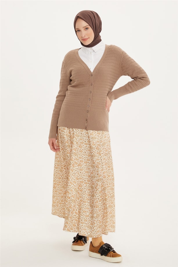 Armine Hırka 21KD9028 Taş