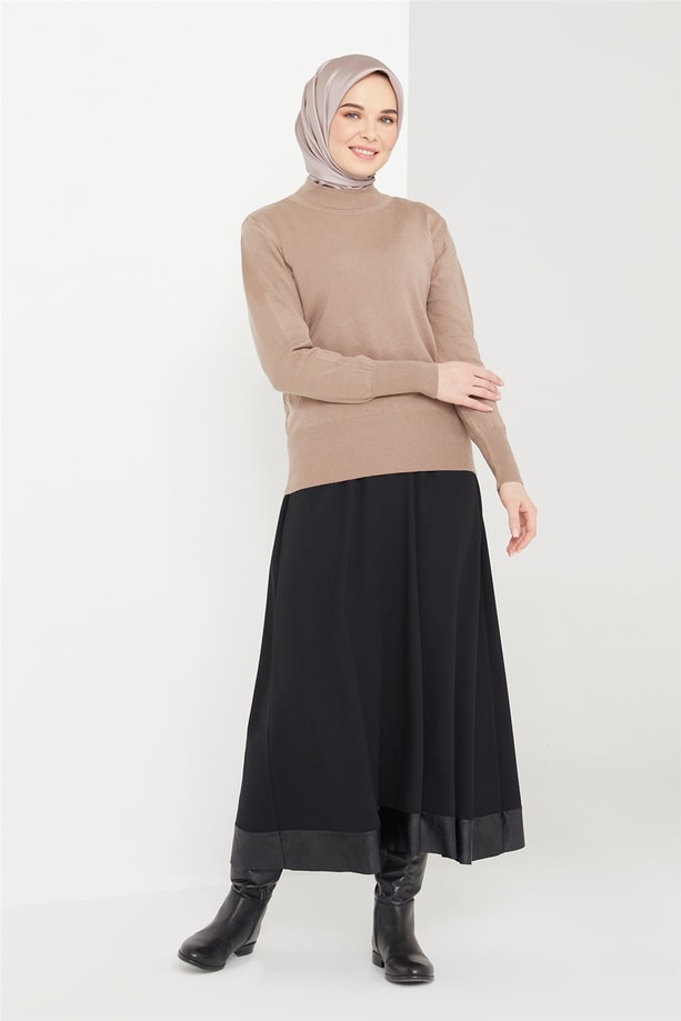 Armine Yarım Balıkçı Kazak 21KD9030 Taş