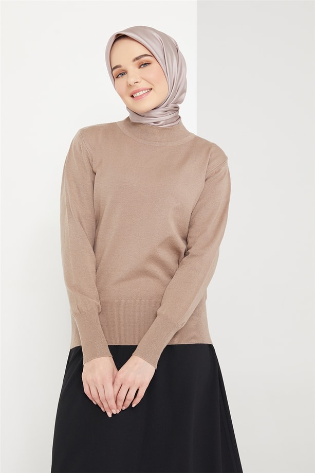 Armine Yarım Balıkçı Kazak 21KD9030 Taş