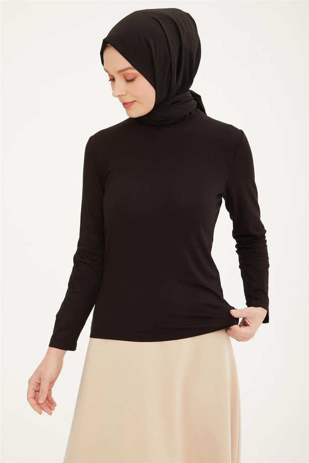 Armine Uzun Kol Badi 21KD9036 Siyah