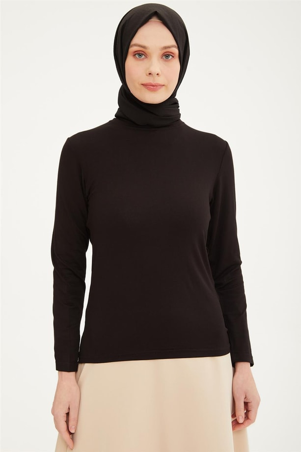 Armine Uzun Kol Badi 21KD9036 Siyah