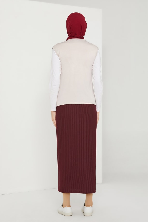 Armine Sıfır Kol Badi 21KD9038 Bej