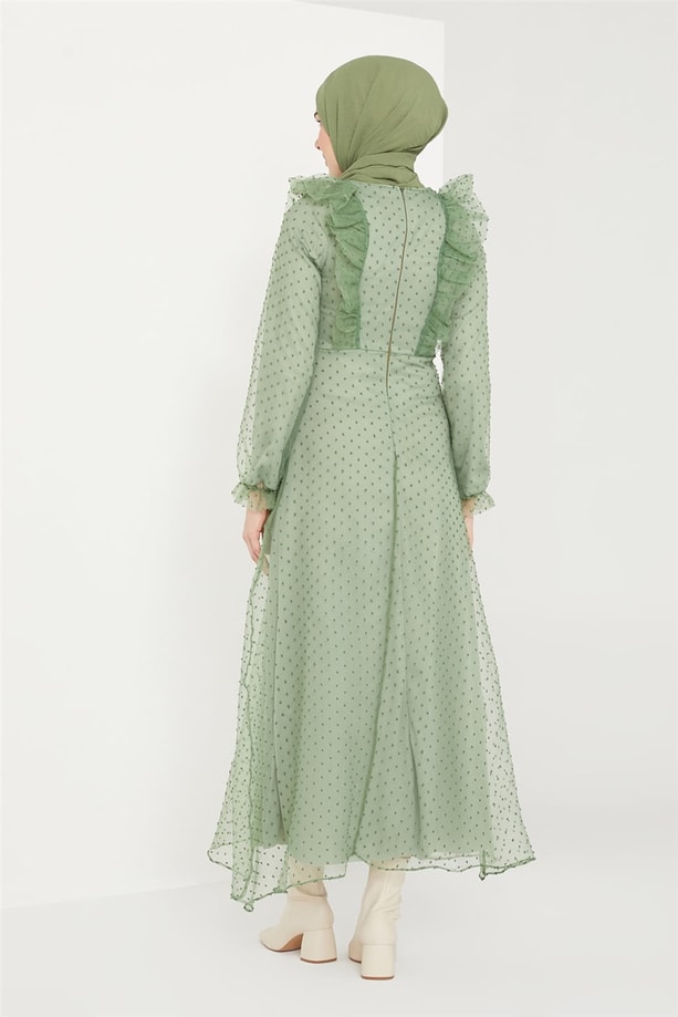 Armine Elbise 21KD9207 Yeşil