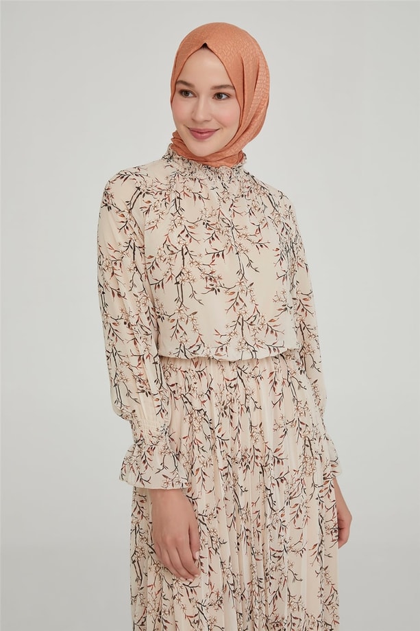 Armine Elbise 21YD2300 Bej