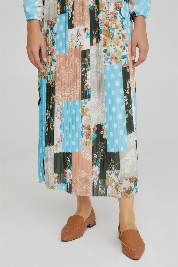 Armine Elbise 21YD2305 Mavi