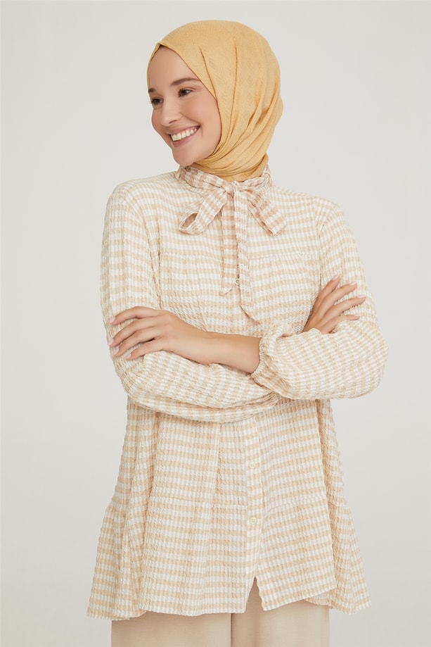 Armine Pitikarelli Tunik 21YD3104 Bej