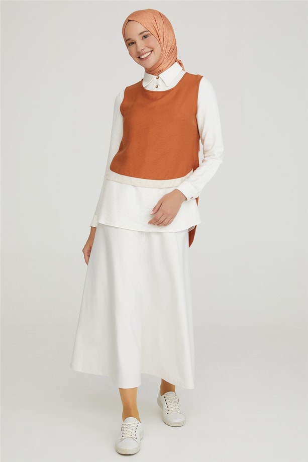 Armine Tunik 21YD3302 Kiremit