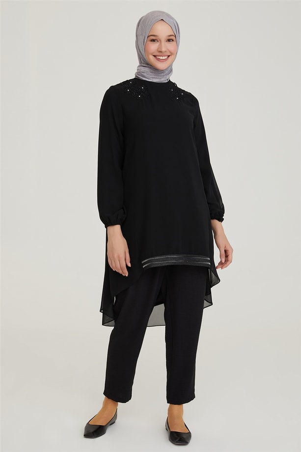 Armine Tunik 21YD3309 Siyah