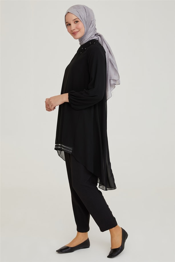 Armine Tunik 21YD3309 Siyah