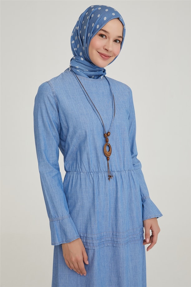 Armine Elbise 21YD3322 Mavi