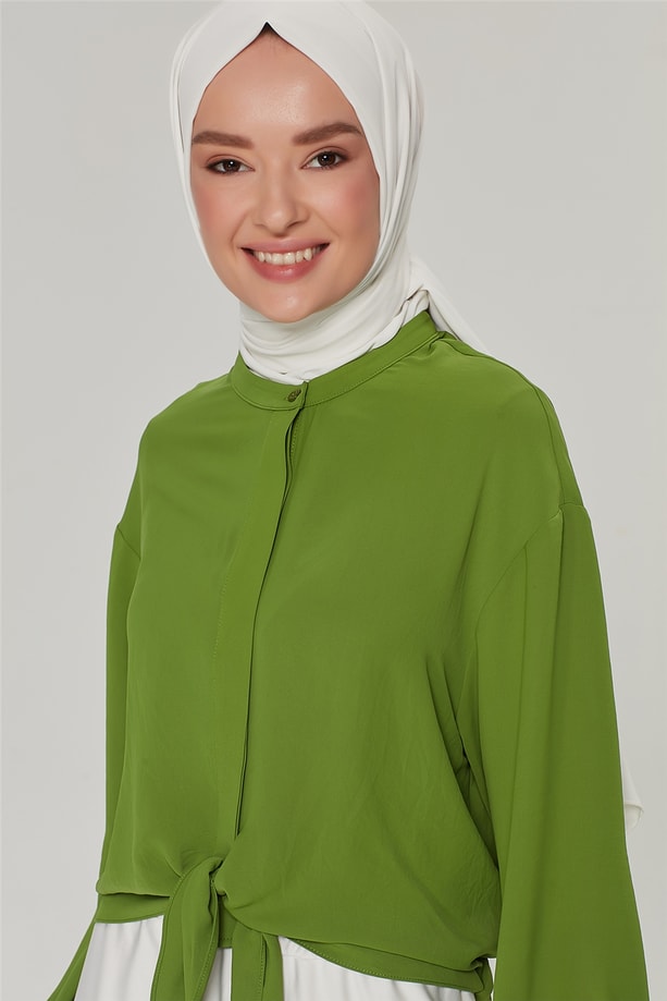 Armine Gömlek 21Y3951 Fıstık Yeşil