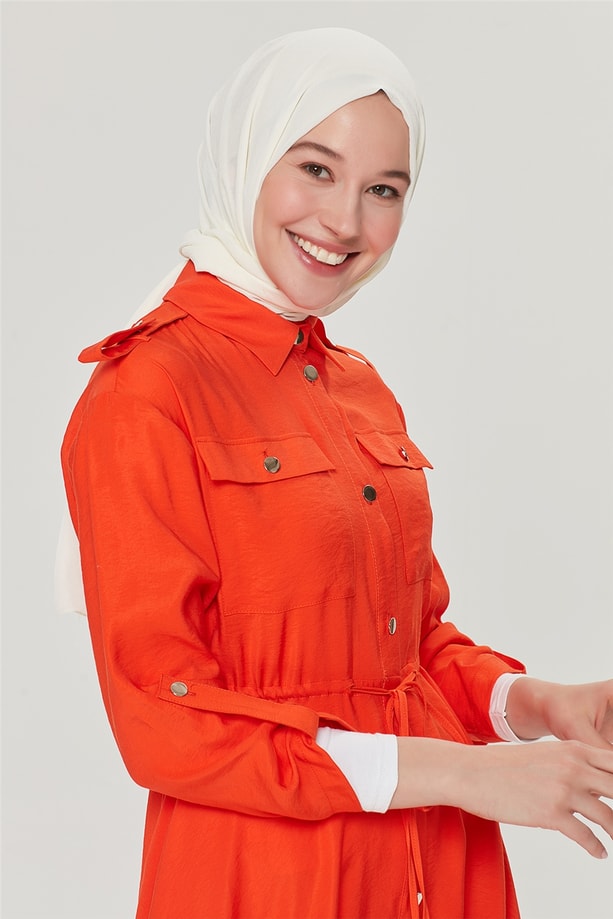 Armine Apoletli Tunik 21Y4357 Mandarin