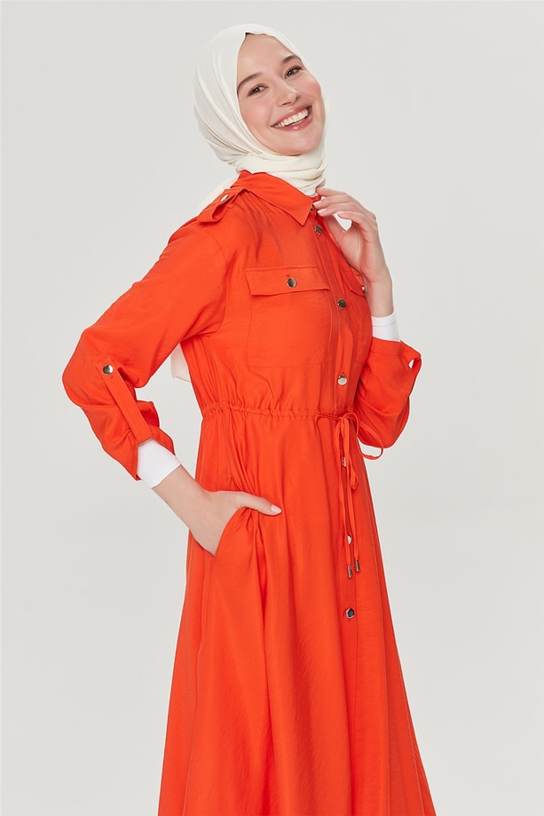 Armine Apoletli Tunik 21Y4357 Mandarin