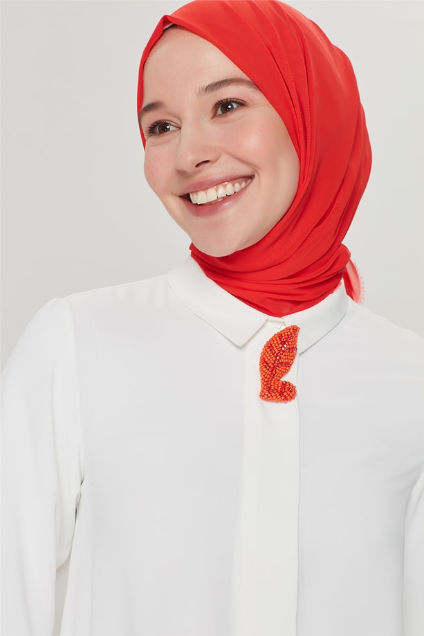 Armine Kol Volan Detaylı Tunik 21Y4360 Ekru
