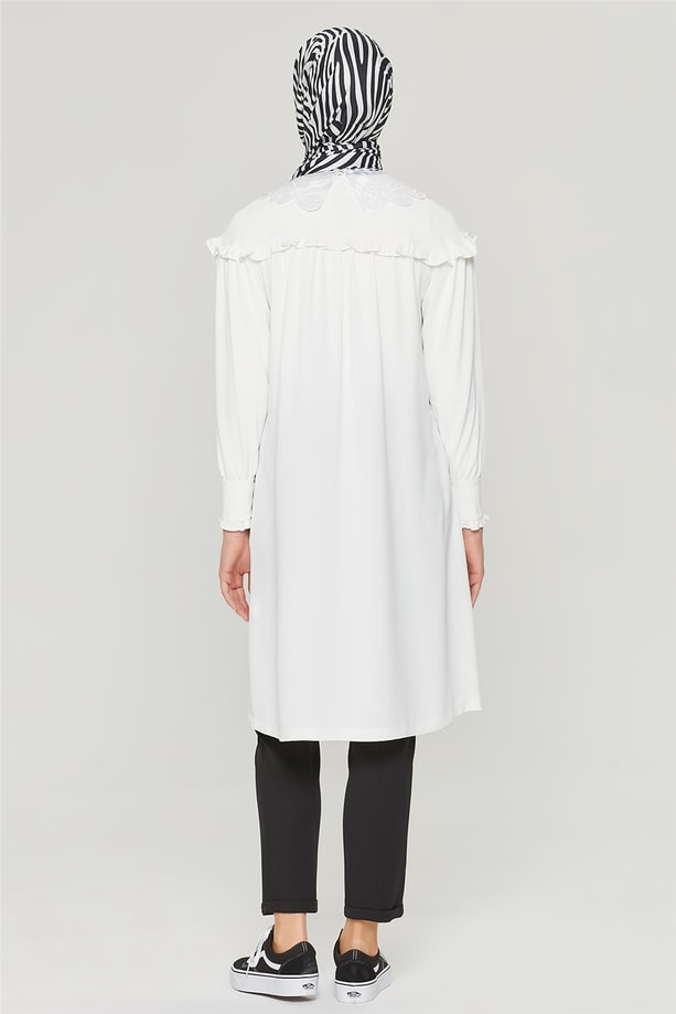 Armine Tunik 21Y4369 Kırık Beyaz