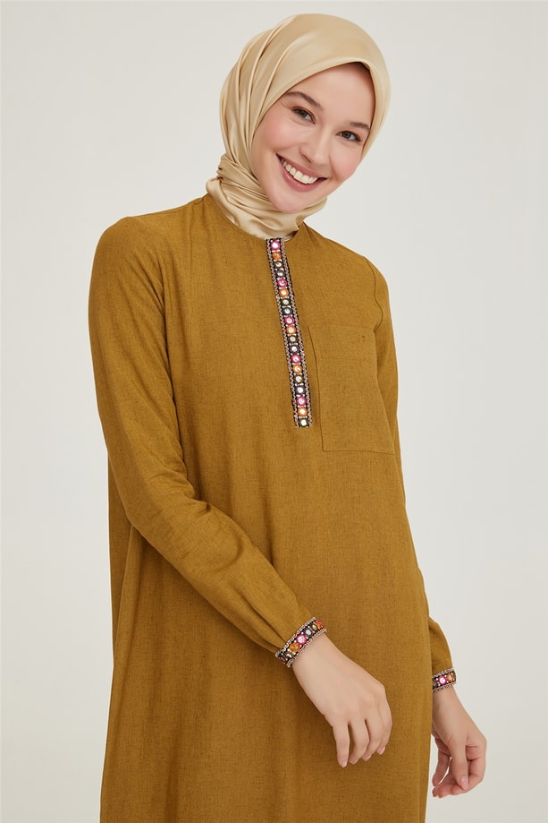Armine Tunik 21Y4416 Yağ Yeşili