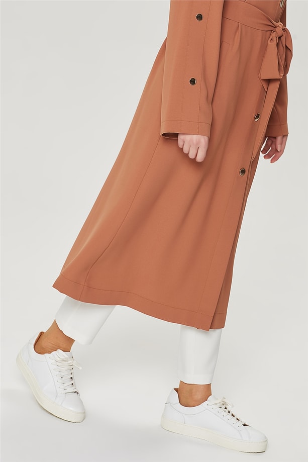 Armine Çıtçıt Detaylı Giyçık Kap 21Y7265 Camel