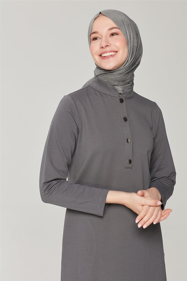 Armine Spor Elbise 21Y8200 Antrasit