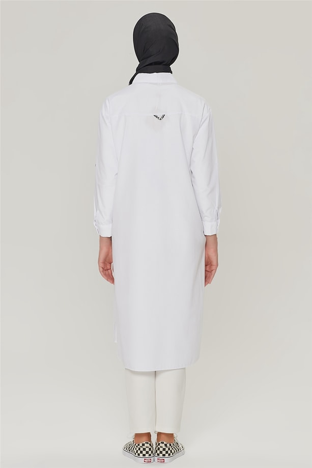 Armine Tunik 21YD8308 Beyaz