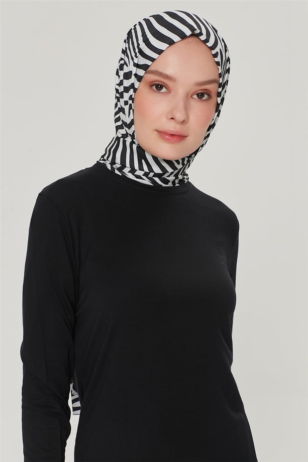 ARMİNE UZUN KOL BADİ 21YD9036 Siyah