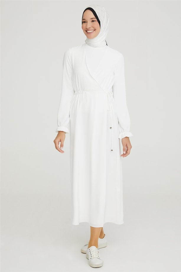 Armine Anvelop Elbise 21Y9230 Ekru