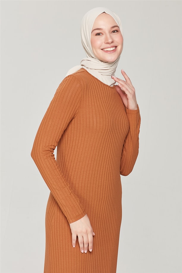 Armine Elbise 21YD9242 Taba