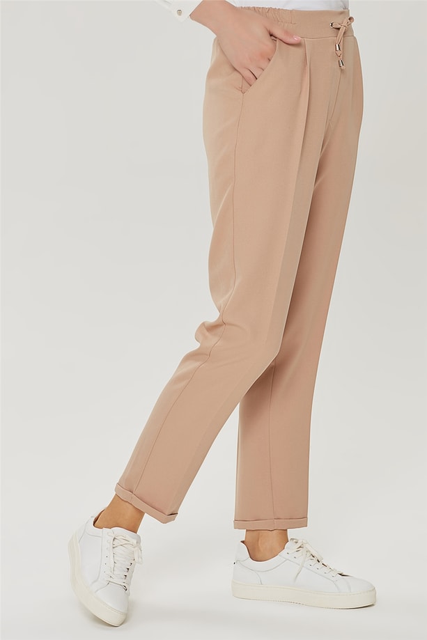 Armine Bağcıklı Pantolon 21YD9253 Camel