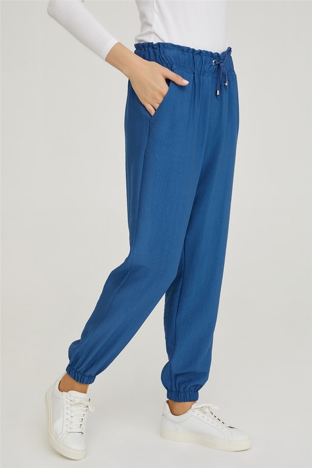 Armine Keten Pantolon 21YD9261 İndigo
