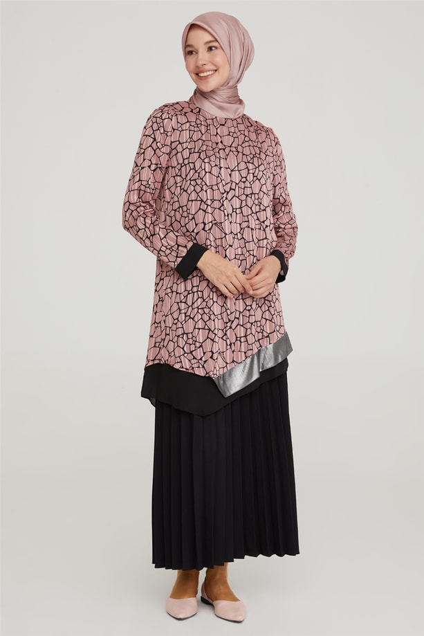 Armine Tunik 21YD9262 Gül Kurusu