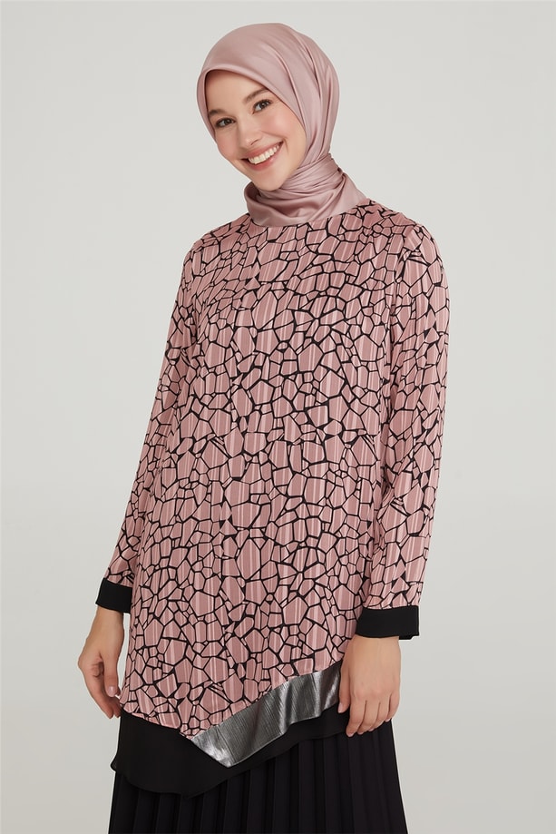 Armine Tunik 21YD9262 Gül Kurusu
