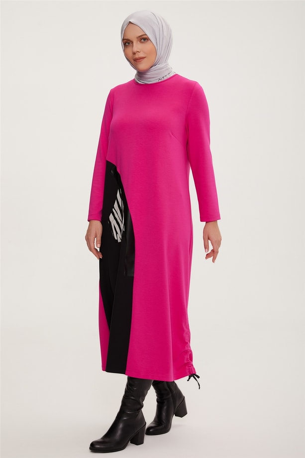 Armine Elbise 22KD1518 Fuşya