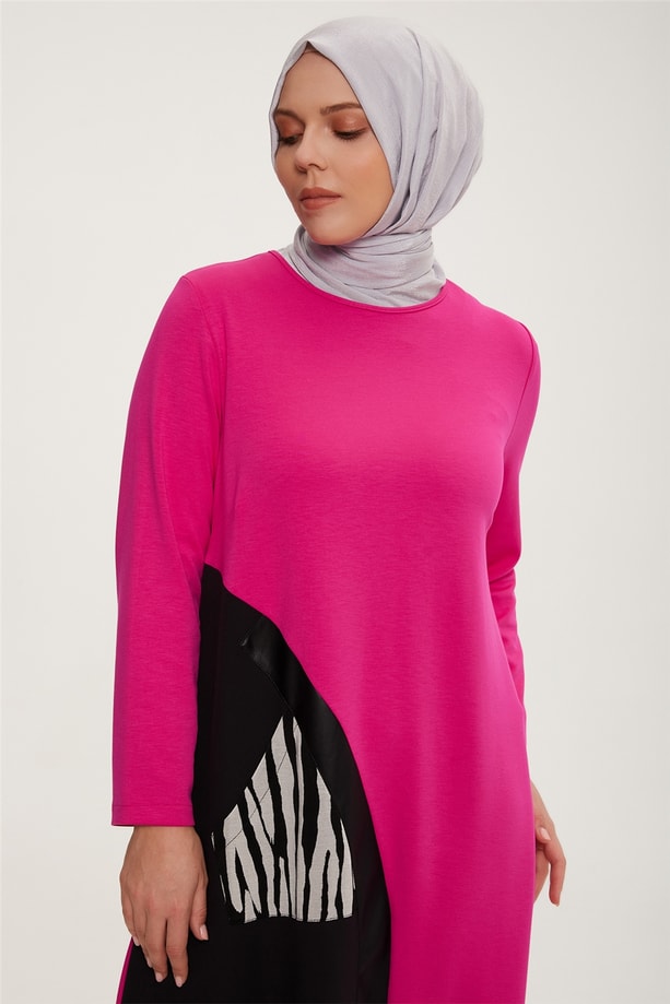 Armine Elbise 22KD1518 Fuşya