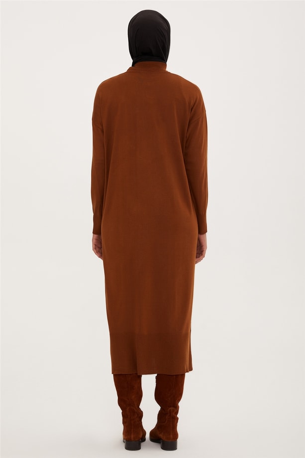 Armine Elbise 22KD2000 Kahverengi