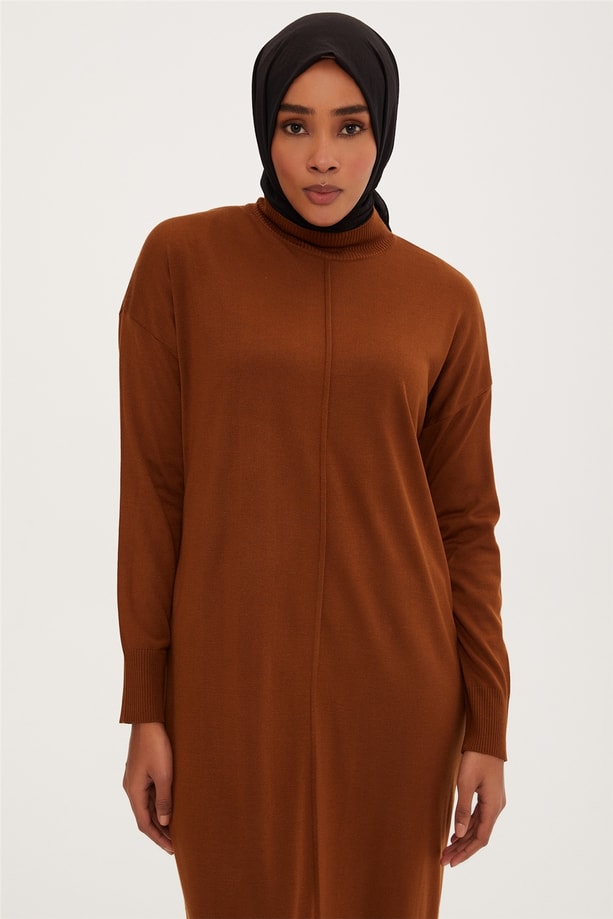 Armine Elbise 22KD2000 Kahverengi