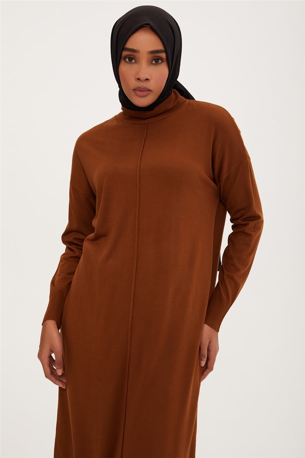 Armine Elbise 22KD2000 Kahverengi