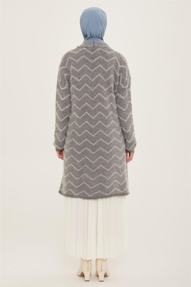 Armine Hırka 22KD2005-1 Gri