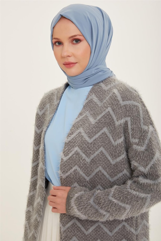 Armine Hırka 22KD2005-1 Gri