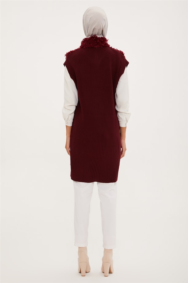 Armine Yelek 22KD2026 Bordo