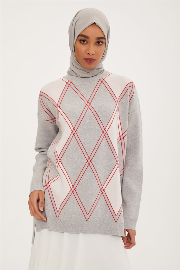 Armine Tunik 22KD2032 Gri