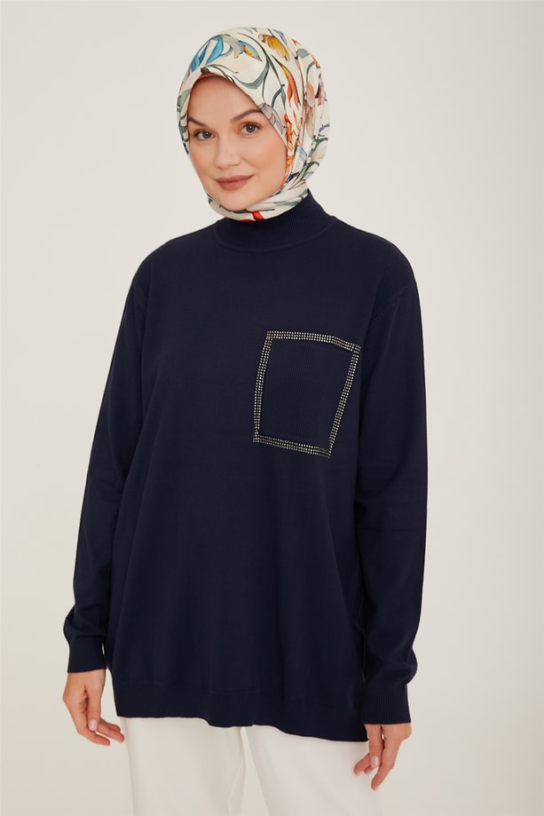 Armine Tunik 22KD2034 İndigo