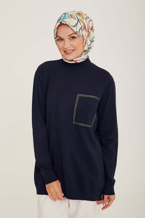 Armine Tunik 22KD2034 İndigo