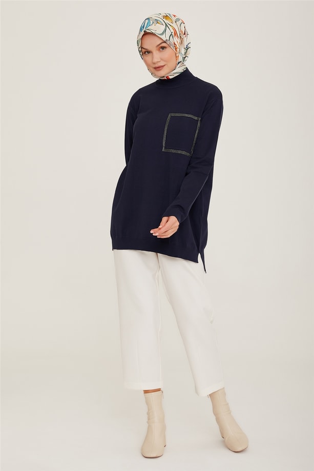 Armine Tunik 22KD2034 İndigo