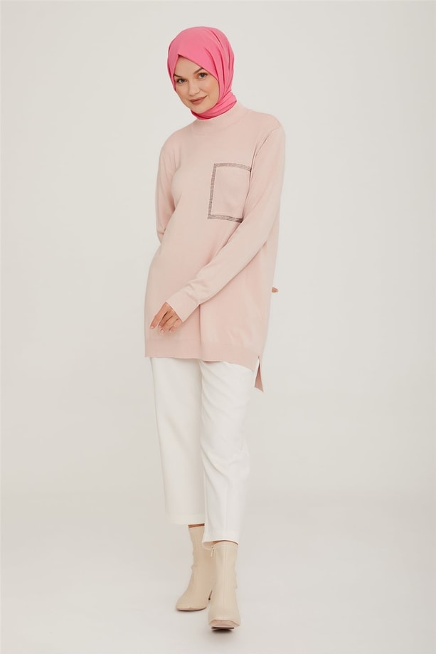 Armine Tunik 22KD2034 Pudra