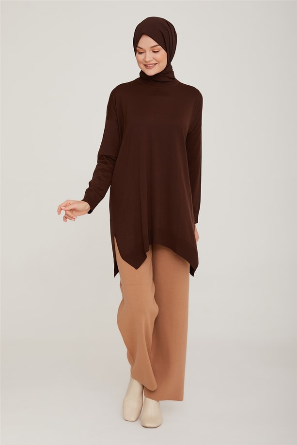 Armine Tunik 22KD2038 Kahverengi