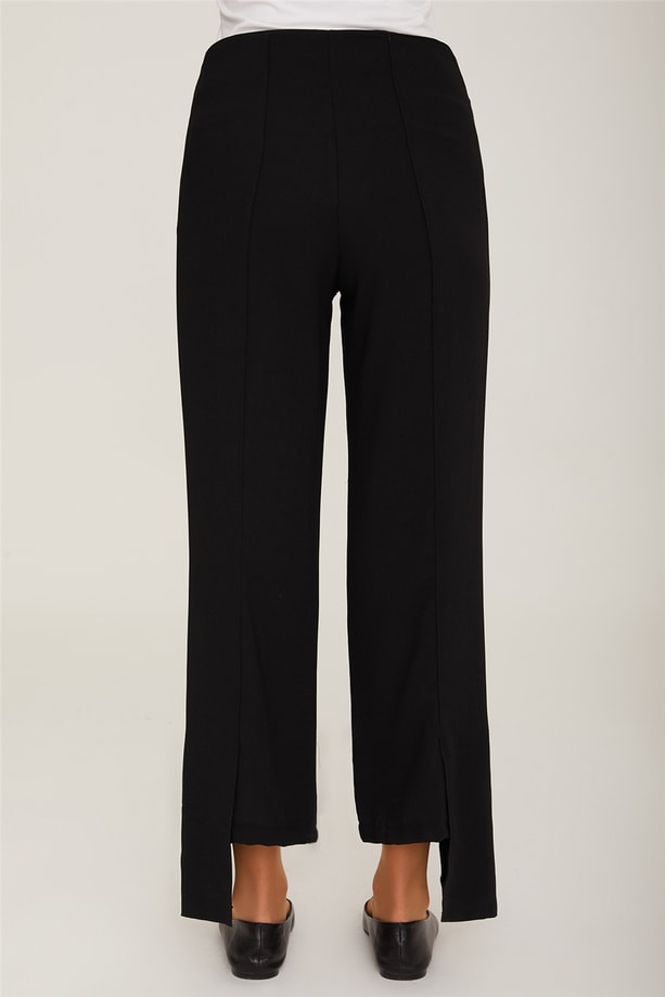 Armine Yırtmaçlı Pantolon 22K2300 Siyah