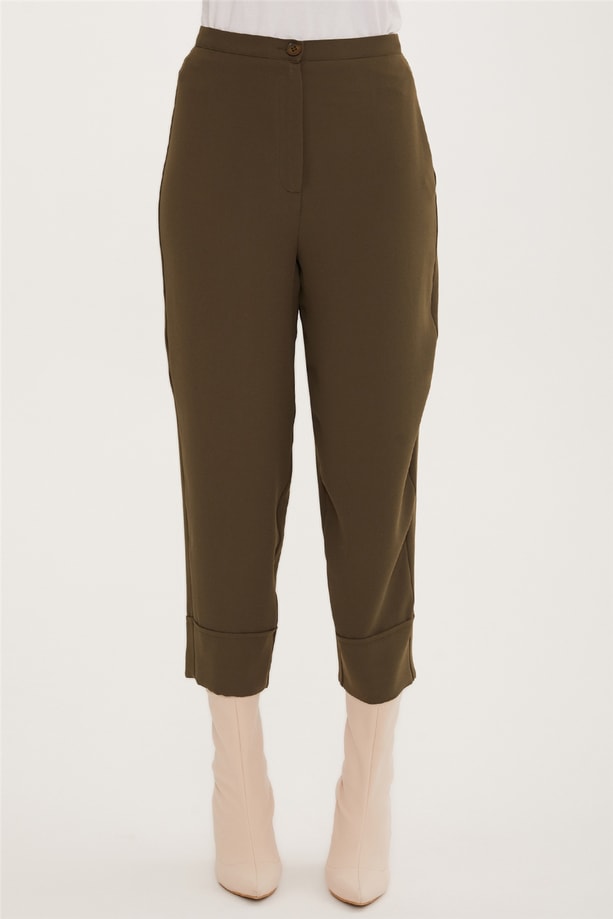 Armine Double Paça Bol Pantolon 22K2302 Haki