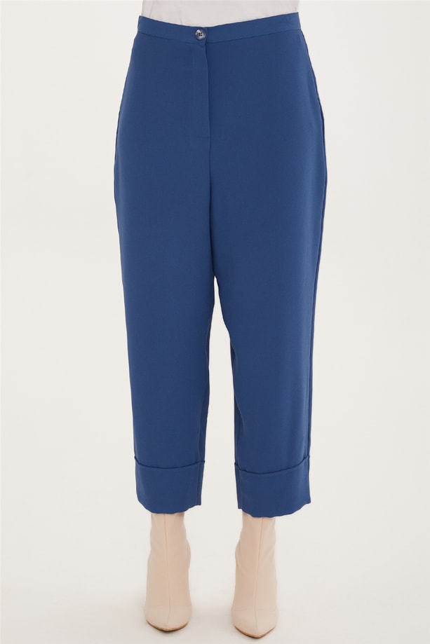 Armine Double Paça Bol Pantolon 22K2302 İndigo
