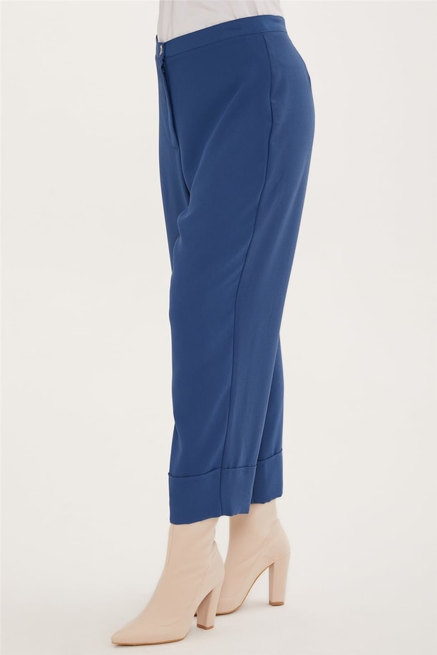 Armine Double Paça Bol Pantolon 22K2302 İndigo
