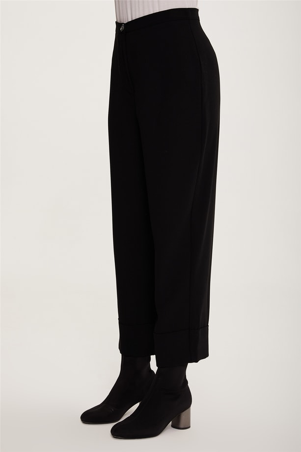 Armine Double Paça Bol Pantolon 22K2302 Siyah