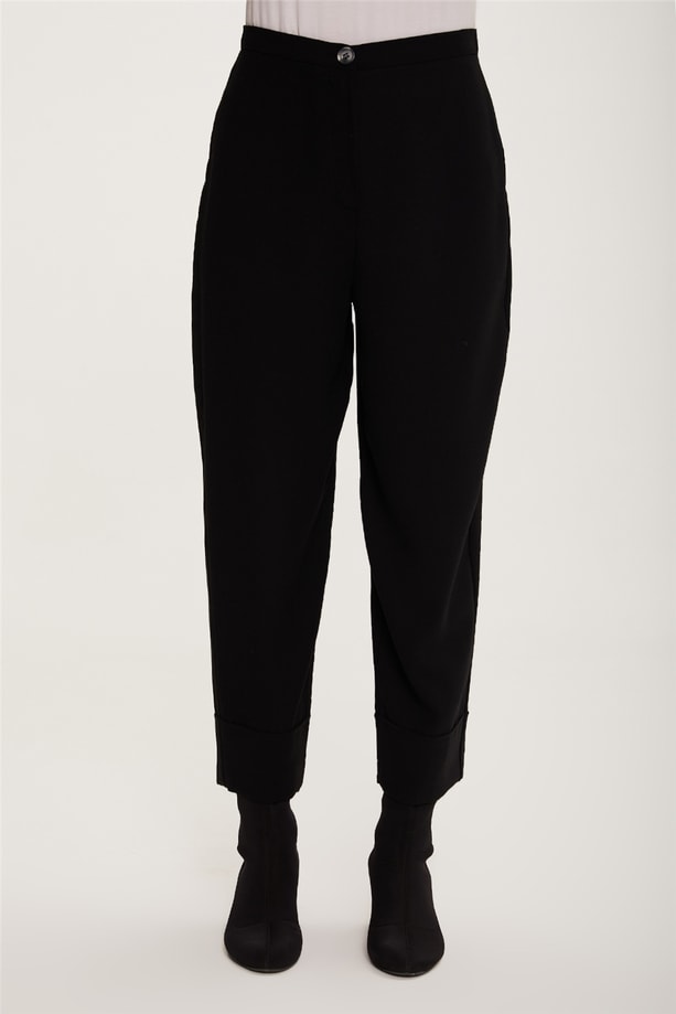 Armine Double Paça Bol Pantolon 22K2302 Siyah